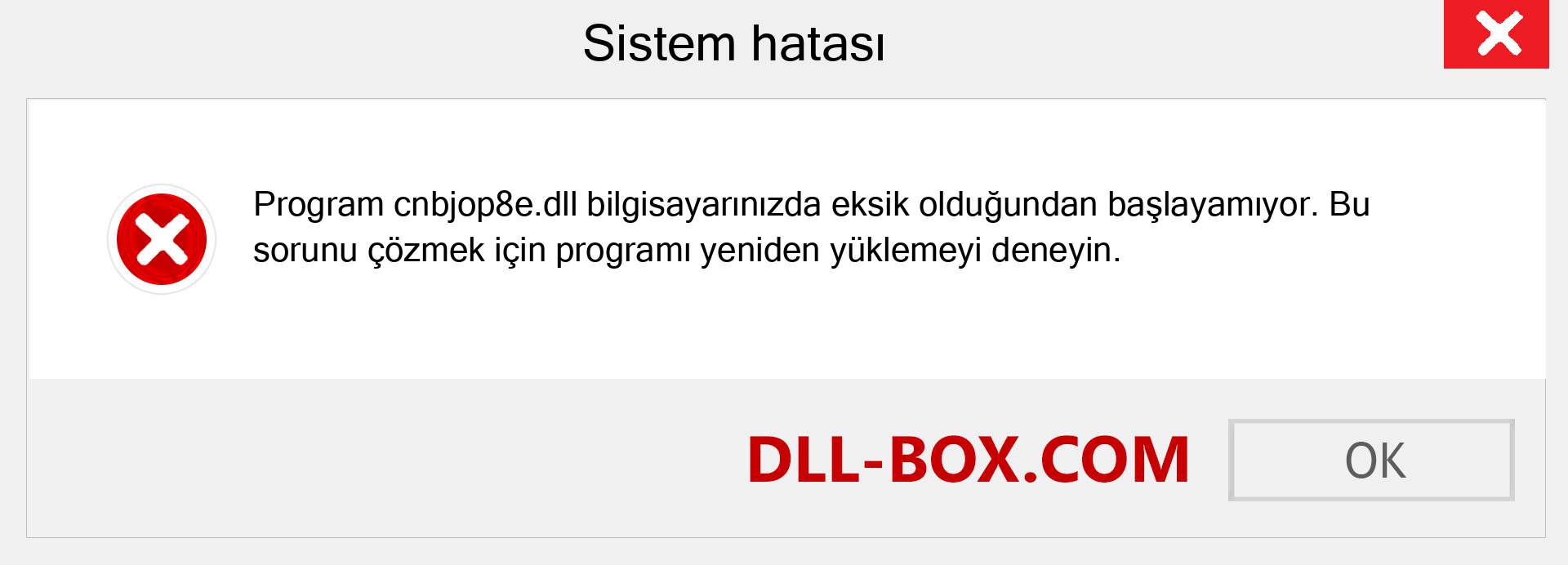 cnbjop8e.dll dosyası eksik mi? Windows 7, 8, 10 için İndirin - Windows'ta cnbjop8e dll Eksik Hatasını Düzeltin, fotoğraflar, resimler